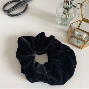 Black velvet scrunchie